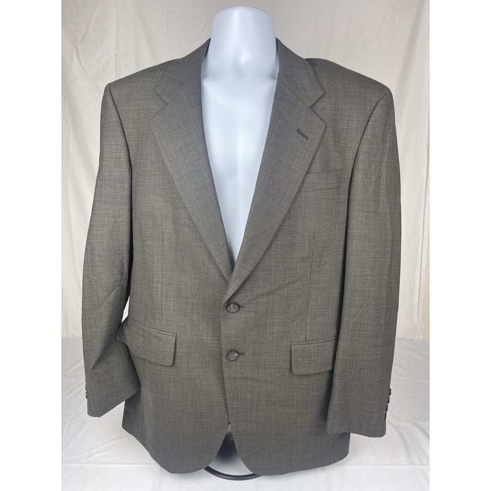 JOS A BANK TRAVELERS COLLECTION BLAZER MENS GREY OLIVE 2 BUTTON SPORTS COAT USA